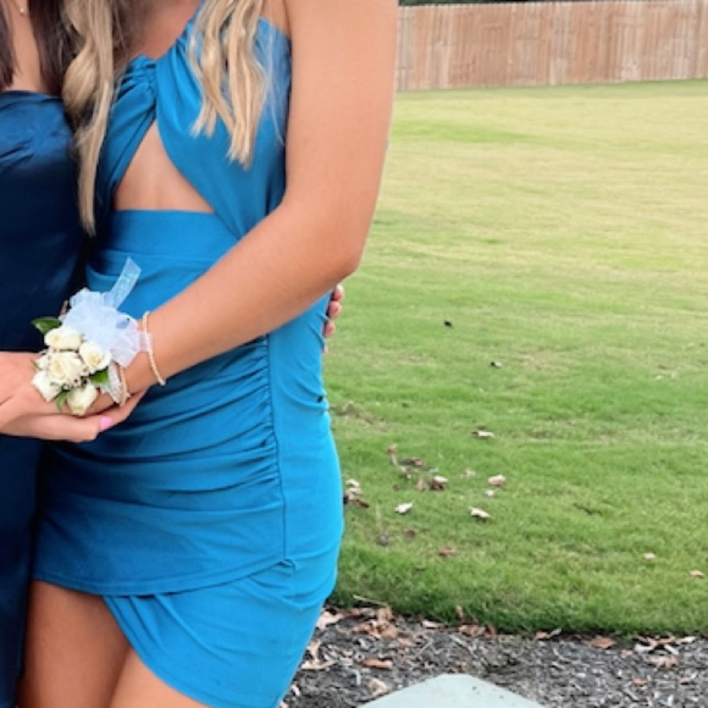 American Threads Lais Cut Out Mini Dress